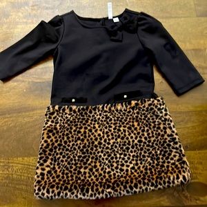 Girls Janie and Jack leopard dress